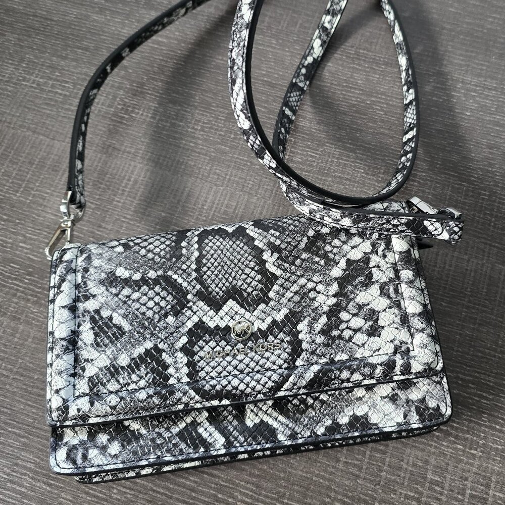 Michael Kors Jet Set Charm Small Phone Crossbody Python